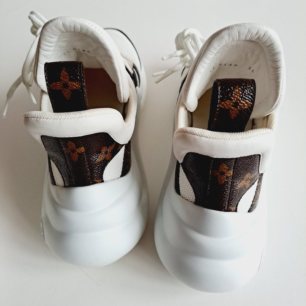 NEW Louis Vuitton Women's LV Archlight Monogram White Sneakers Size 36 / 6 - Picture 13 of 16